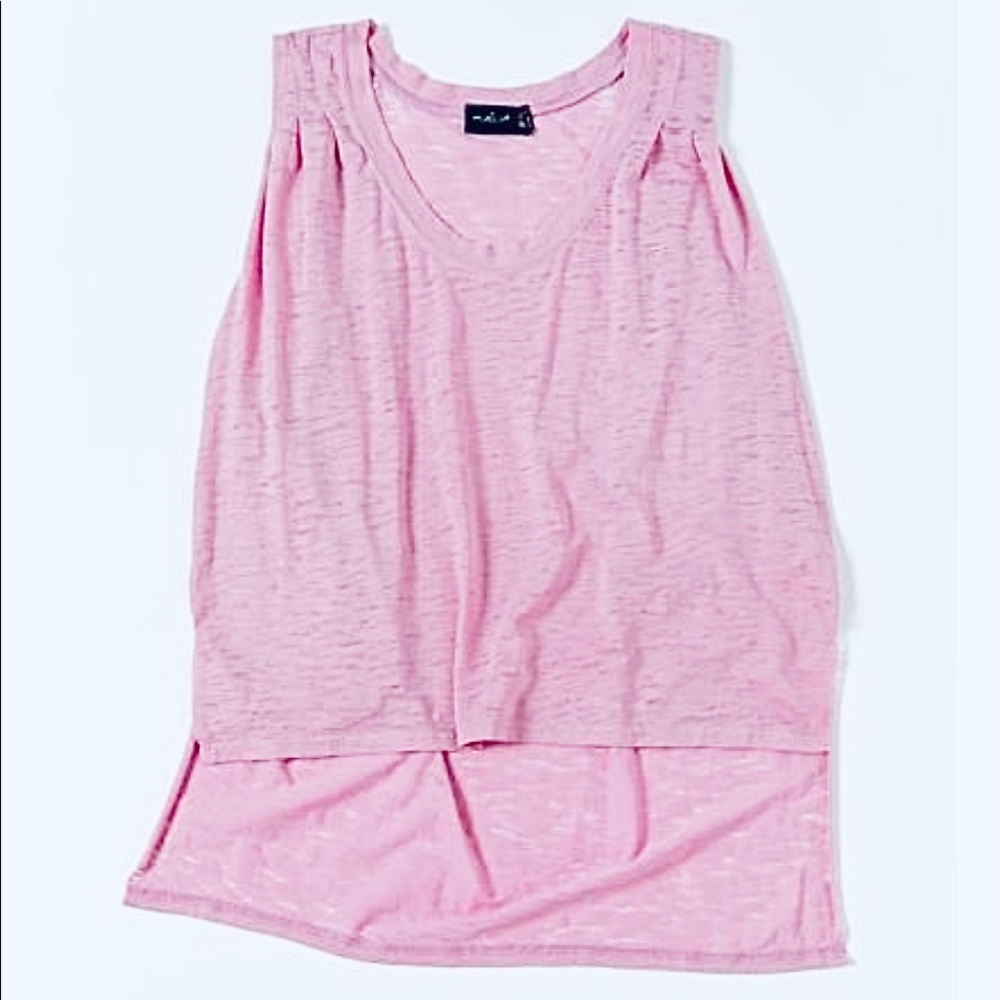 Out From Under Aimee Pleated Burnout Tank Top